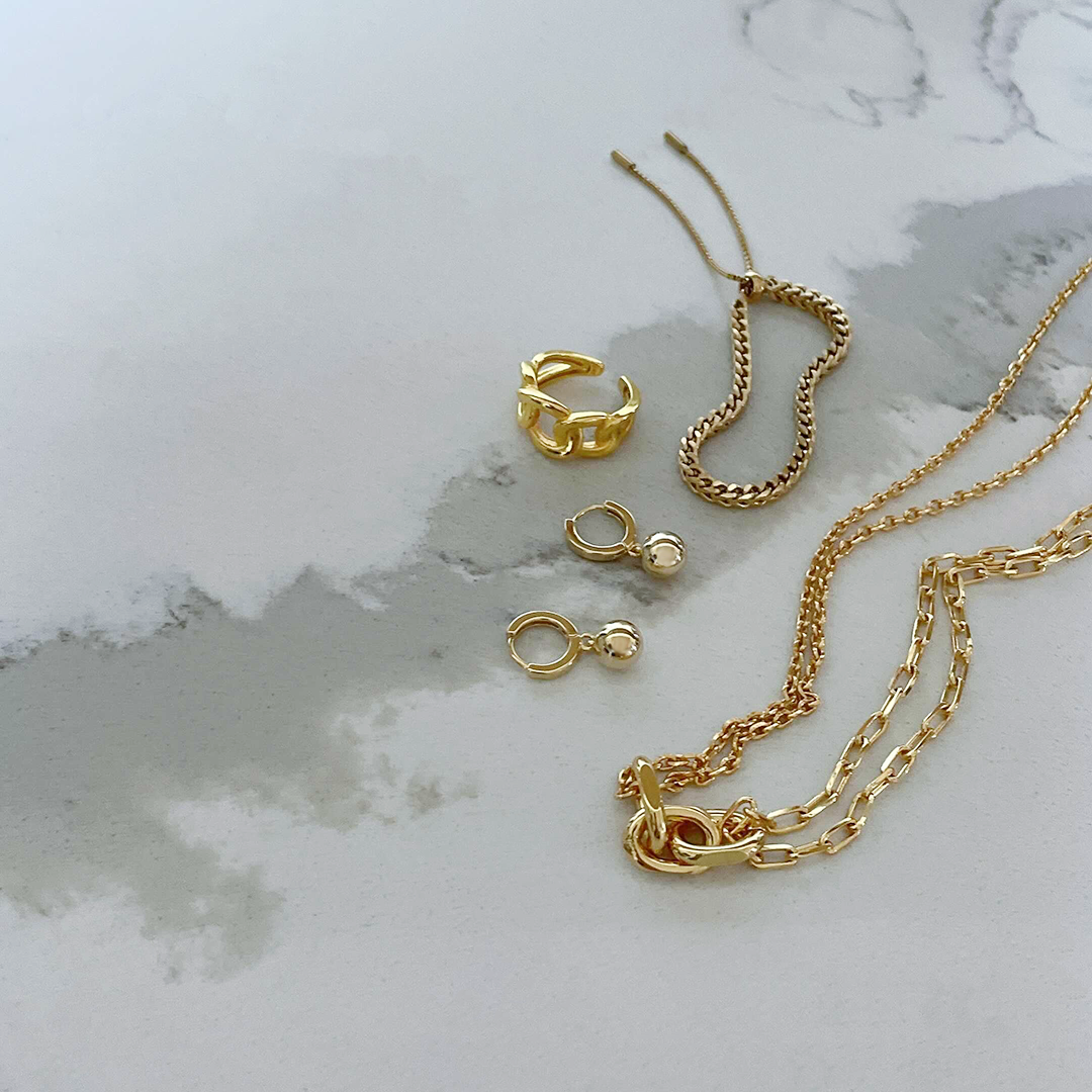 Ziva Chain Necklace-Gold